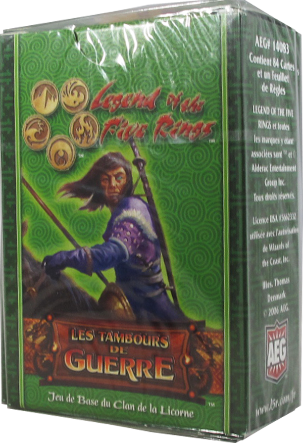 Legend of the Five Rings - Les Tambours De Guerre - Jeu de Base du Clan de la Licorne - Starter fran