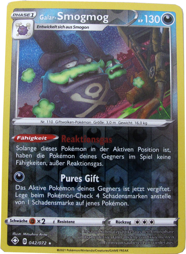 GLSS-042/072 Galar-Smogmog Holo Rare Reverse Foil Deutsch