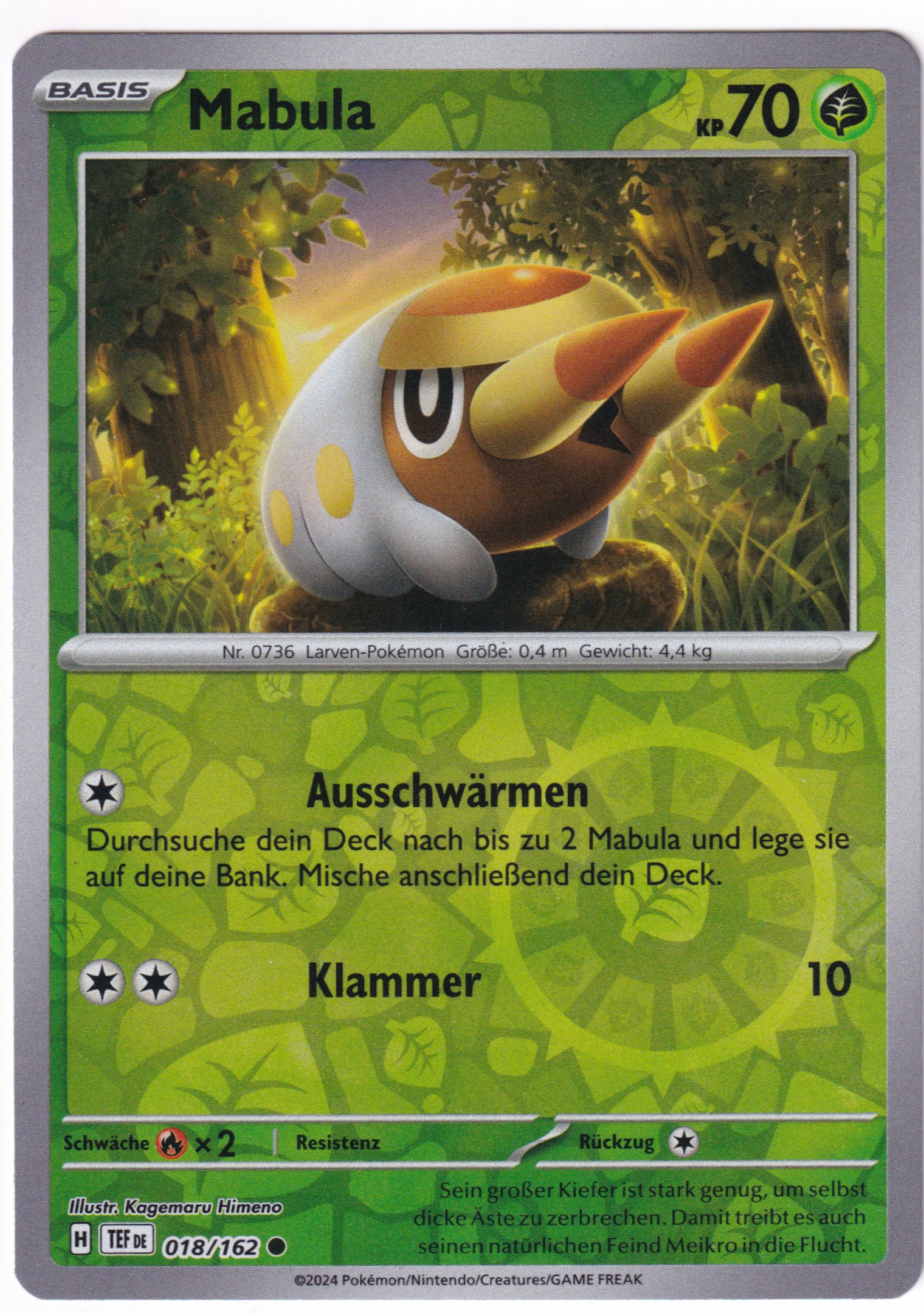 Mabula 018/162 Common Reverse Holo - Karmesin & Purpur - Gewalten der Zeit Deutsch