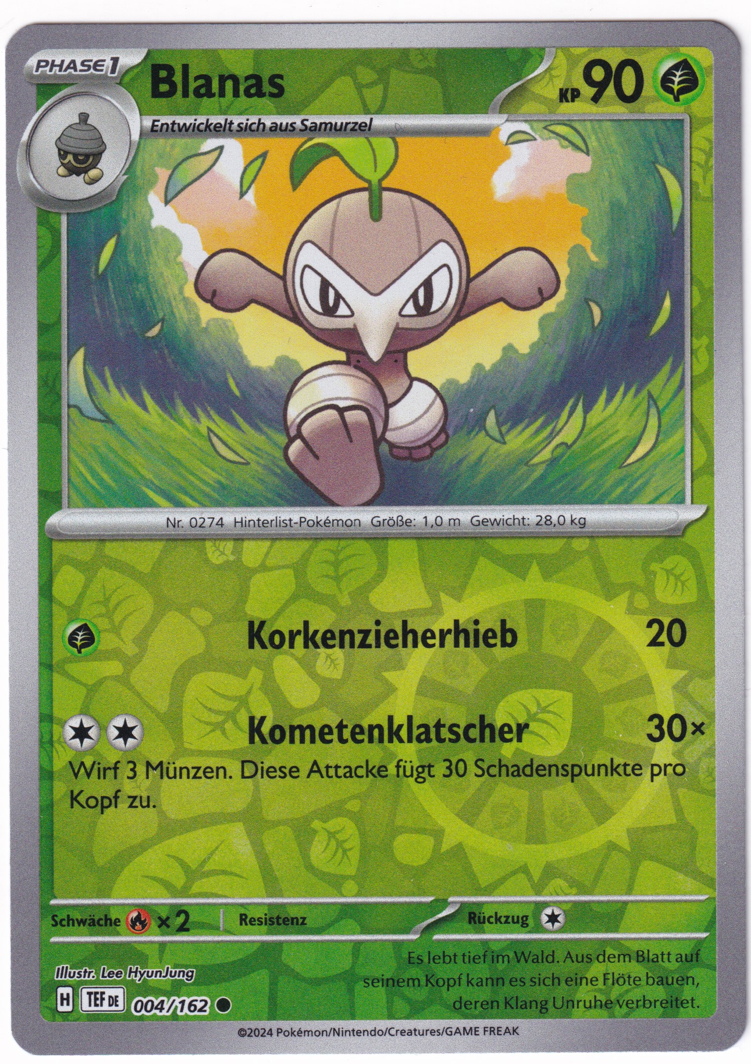 Blanas 004/162 Common Reverse Holo - Karmesin & Purpur - Gewalten der Zeit Deutsch