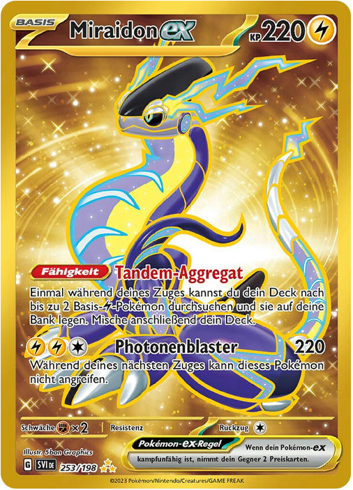 Miraidon-ex 253/198 Secret Rare - Karmesin & Purpur Deutsch