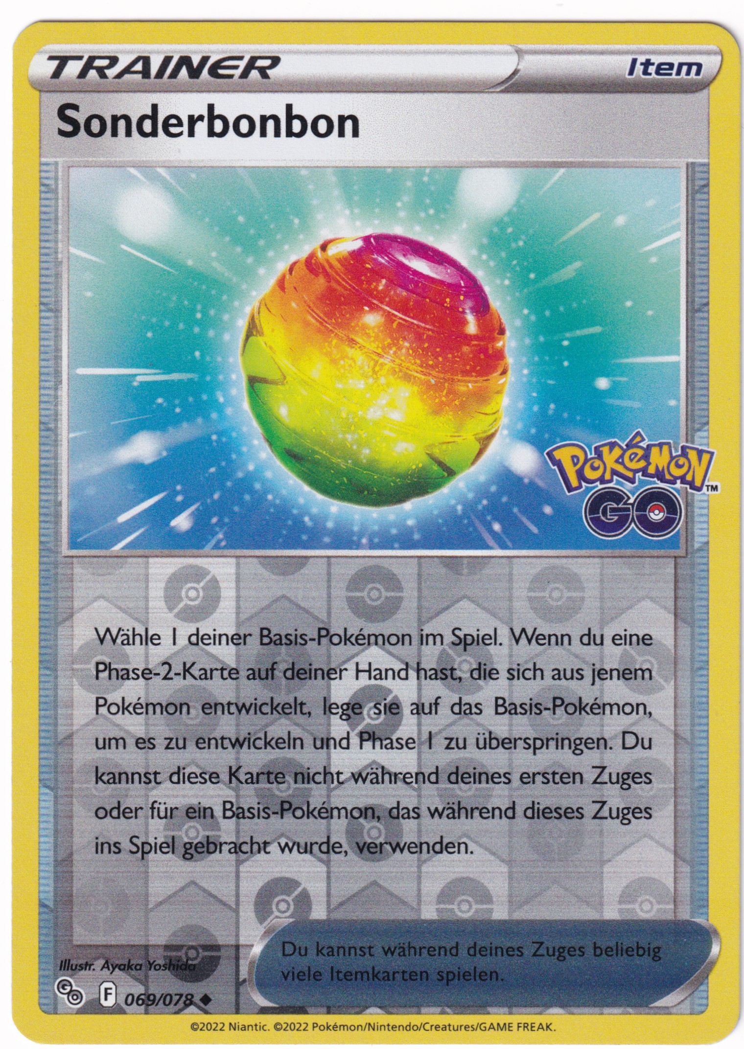 Sonderbonbon 069 /78 Uncommon Reverse Holo - Pokemon Go Deutsch