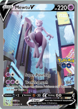 Mewtu-V 072 /78 Alternative Rare - Pokemon Go Deutsch