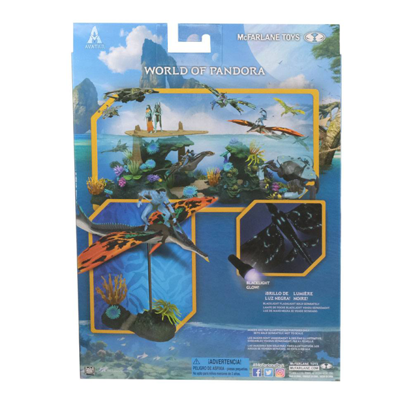 Action Figur - Avatar 2 The Way of Water - World of Pandora - Jake Sully & Skimwing