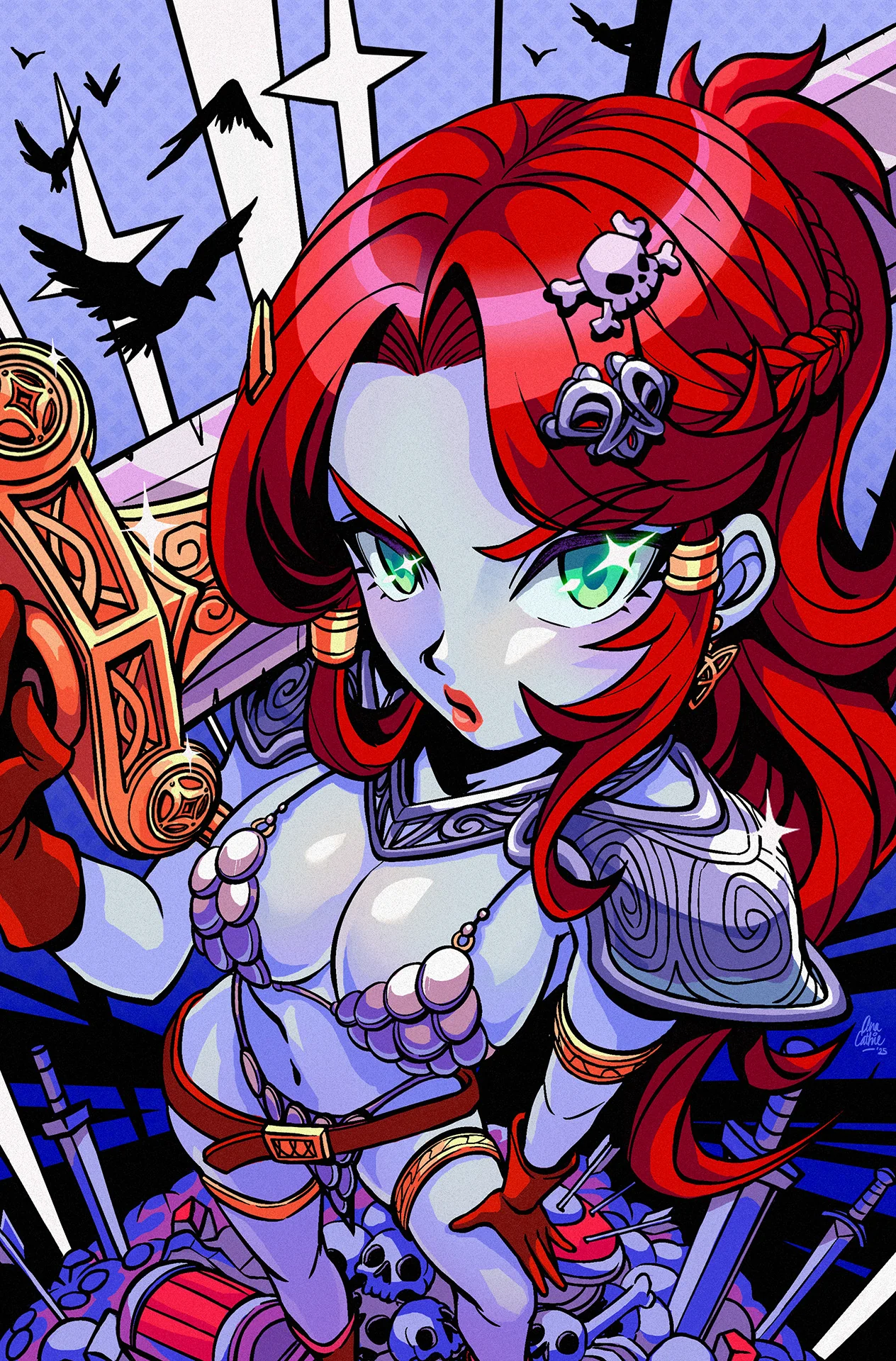 SONJA REBORN #1 ANACATHIE 616 Comics Virgin Grey Variant B LTD 500