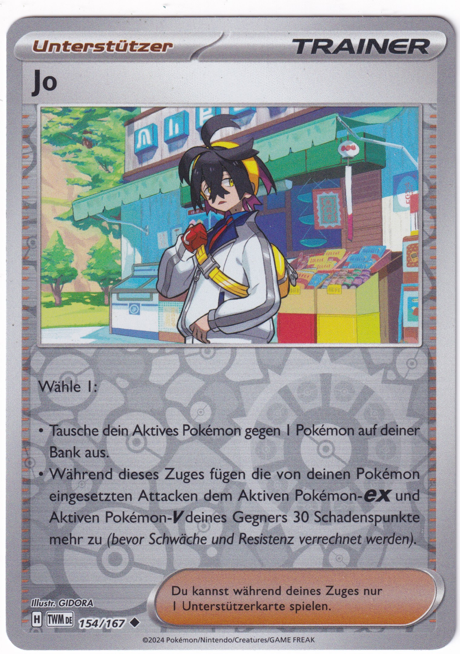 Jo 154/167 Uncommon Reverse Holo - Karmesin & Purpur - Maskerade im Zwielicht Deutsch