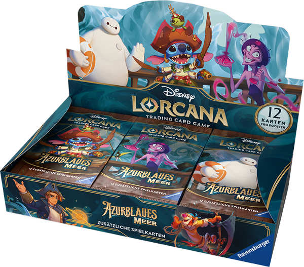 Disney Lorcana Azurblaues Meer Booster Display deutsch
