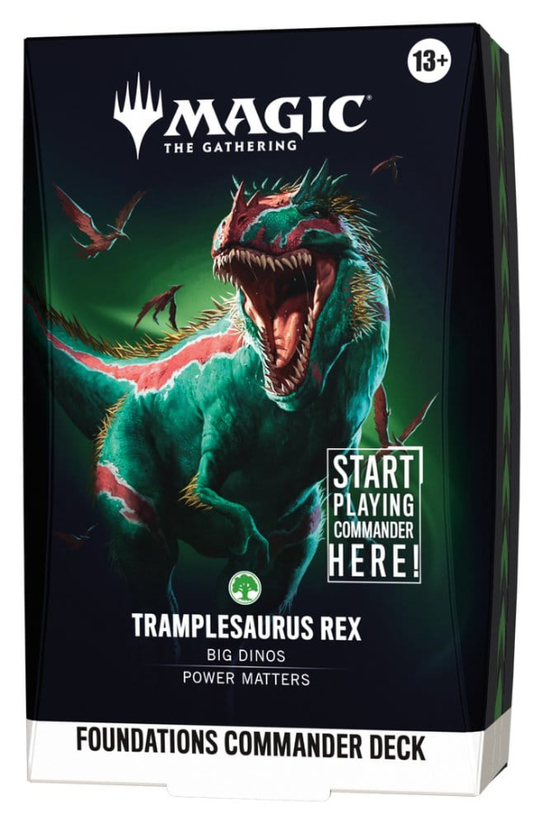 Magic Reality Fracture Foundations Tramplesaurus Rex Commander Deck englisch
