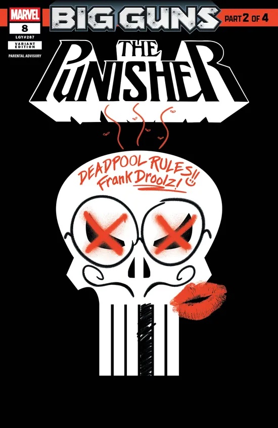 Punisher #8 Crossover Logo Variant