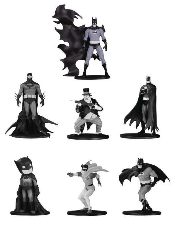 Figur - Batman Black & White - Mini Figure 7-Pack - Box Set #4
