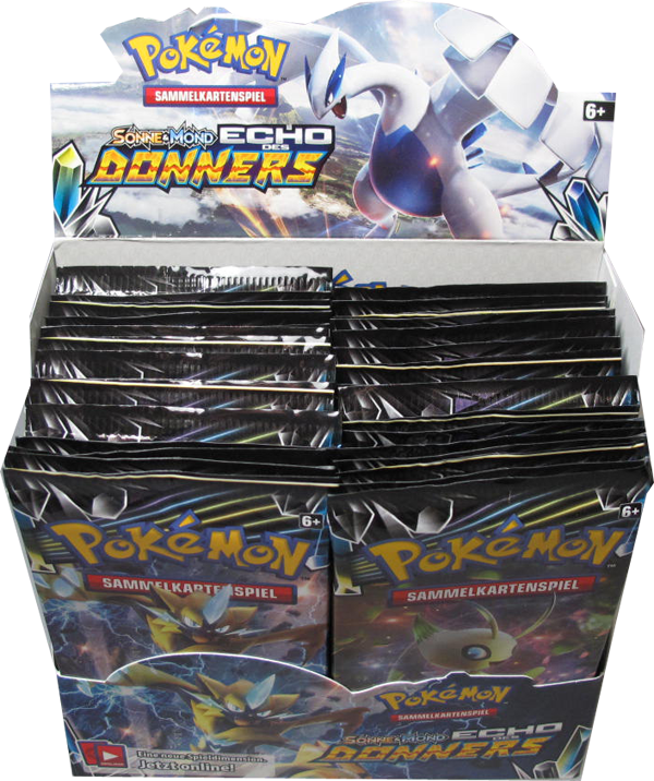 Pokemon Sonne & Mond Echo des Donners Booster Display