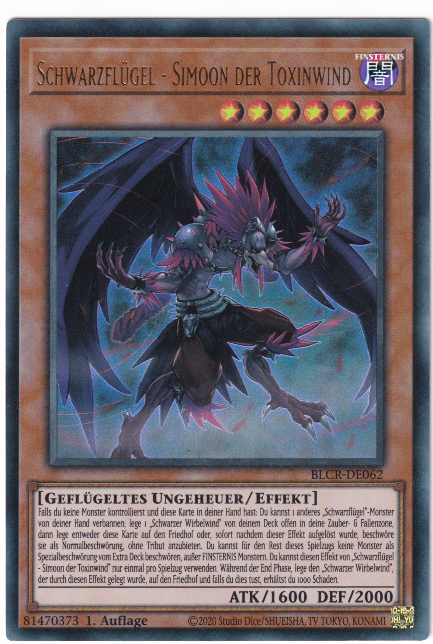 Schwarzflügel - Simoon der Toxinwind 062/097 Ultra Rare  - BoL: Crystal Revenge