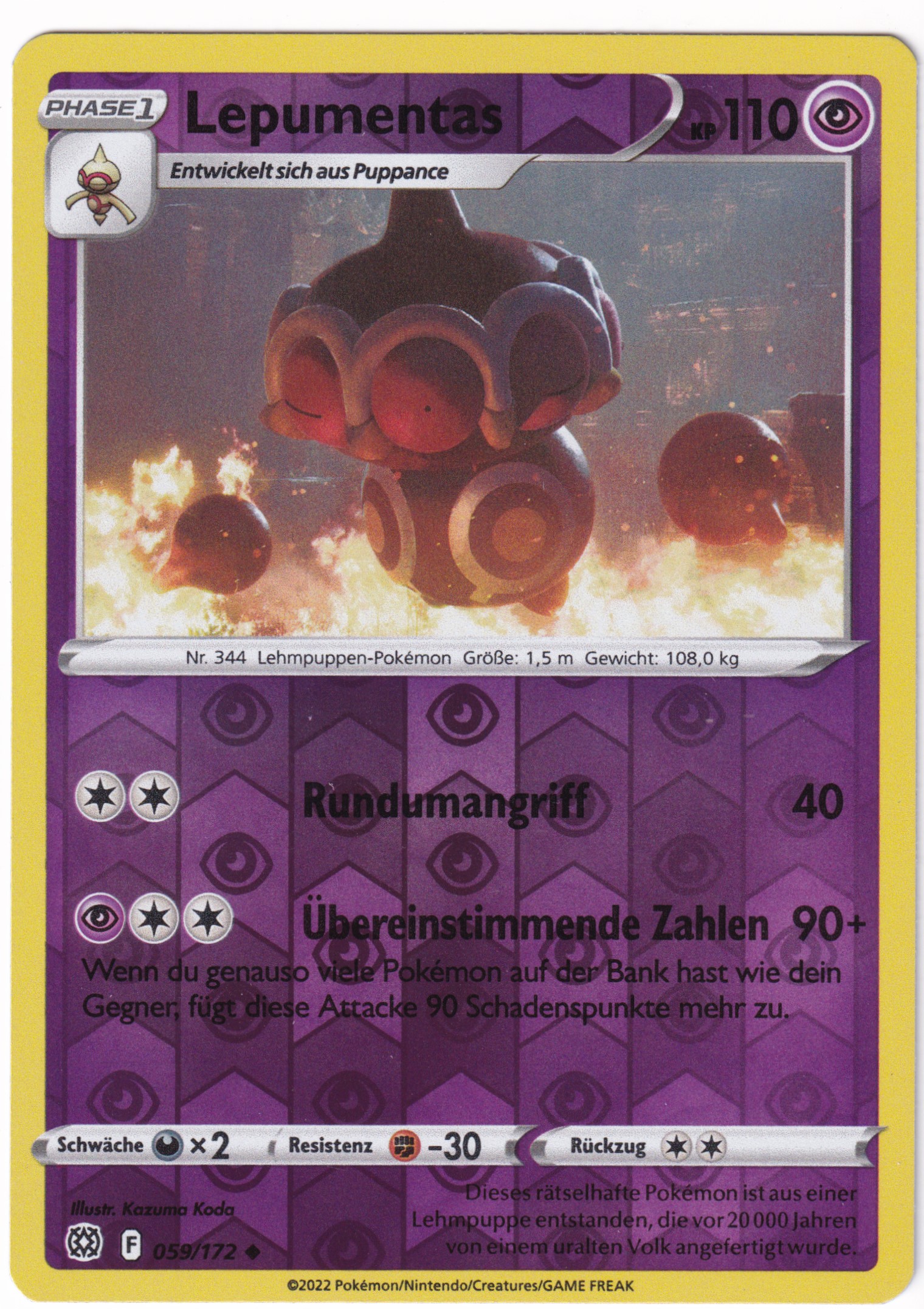 Lepumentas 059/172 Uncommon Reverse Holo - Strahlende Sterne Deutsch