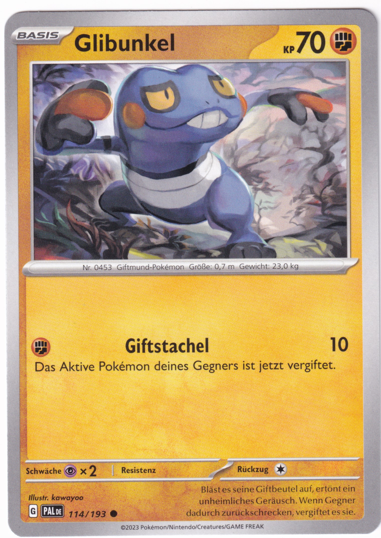 Glibunkel 114/193 Common - Entwicklungen in Paldea Deutsch