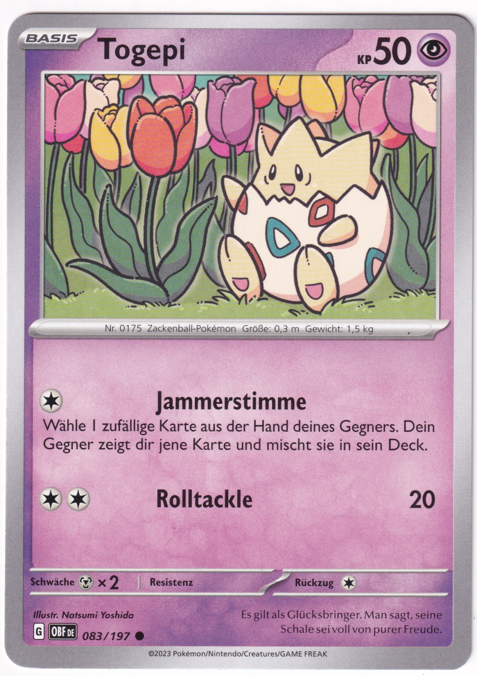 Togepi 083/197 Common - Obsidian Flammen Deutsch