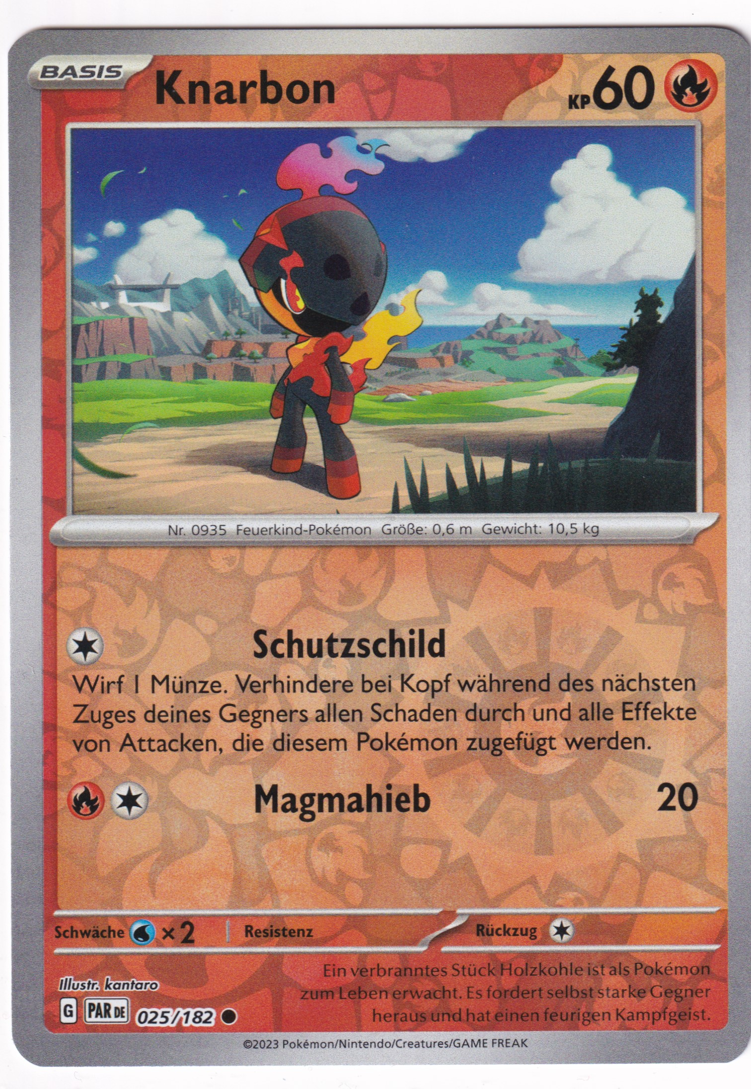 Knarbon 025/182 Common Reverse Holo - Karmesin & Purpur - Paradoxrift Deutsch