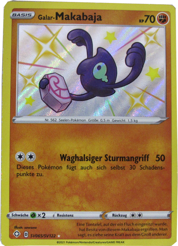 GLSS-SV065/SV122 Shiny Galar-Makabaja Secret Rare Deutsch