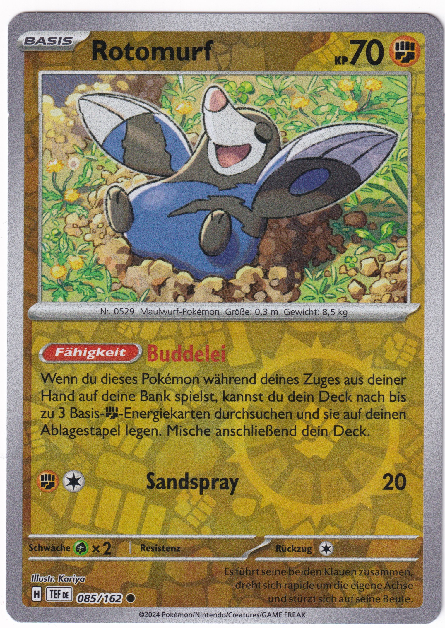 Rotomurf 085/162 Common Reverse Holo - Karmesin & Purpur - Gewalten der Zeit Deutsch