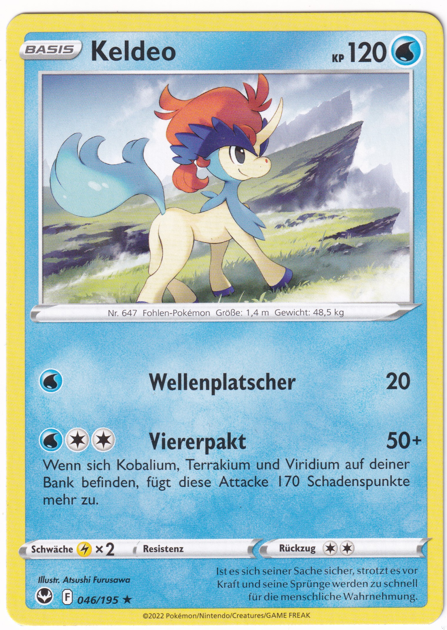 Keldeo 046/195 Rare - Silberne Sturmwinde Deutsch