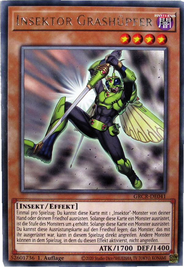 GRCR-DE041 Insektor Grashüpfer Rare deutsch
