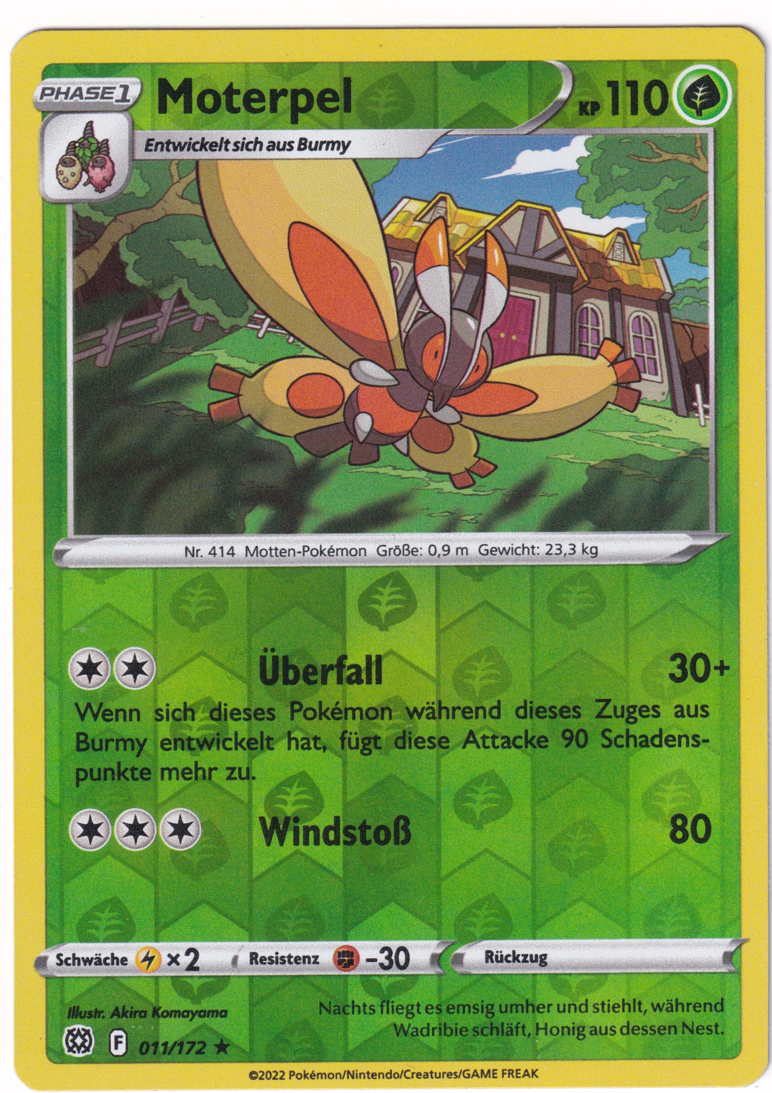 Moterpel 011/172 Rare Reverse Holo - Strahlende Sterne Deutsch