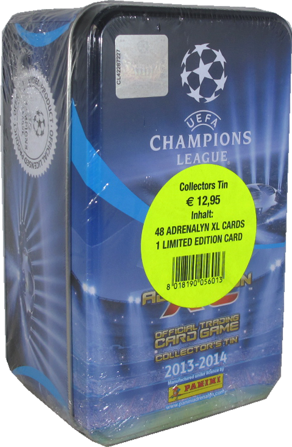 Adrenalyn XL Card Game Collector Tin Champions League 2013-2014 englisch
