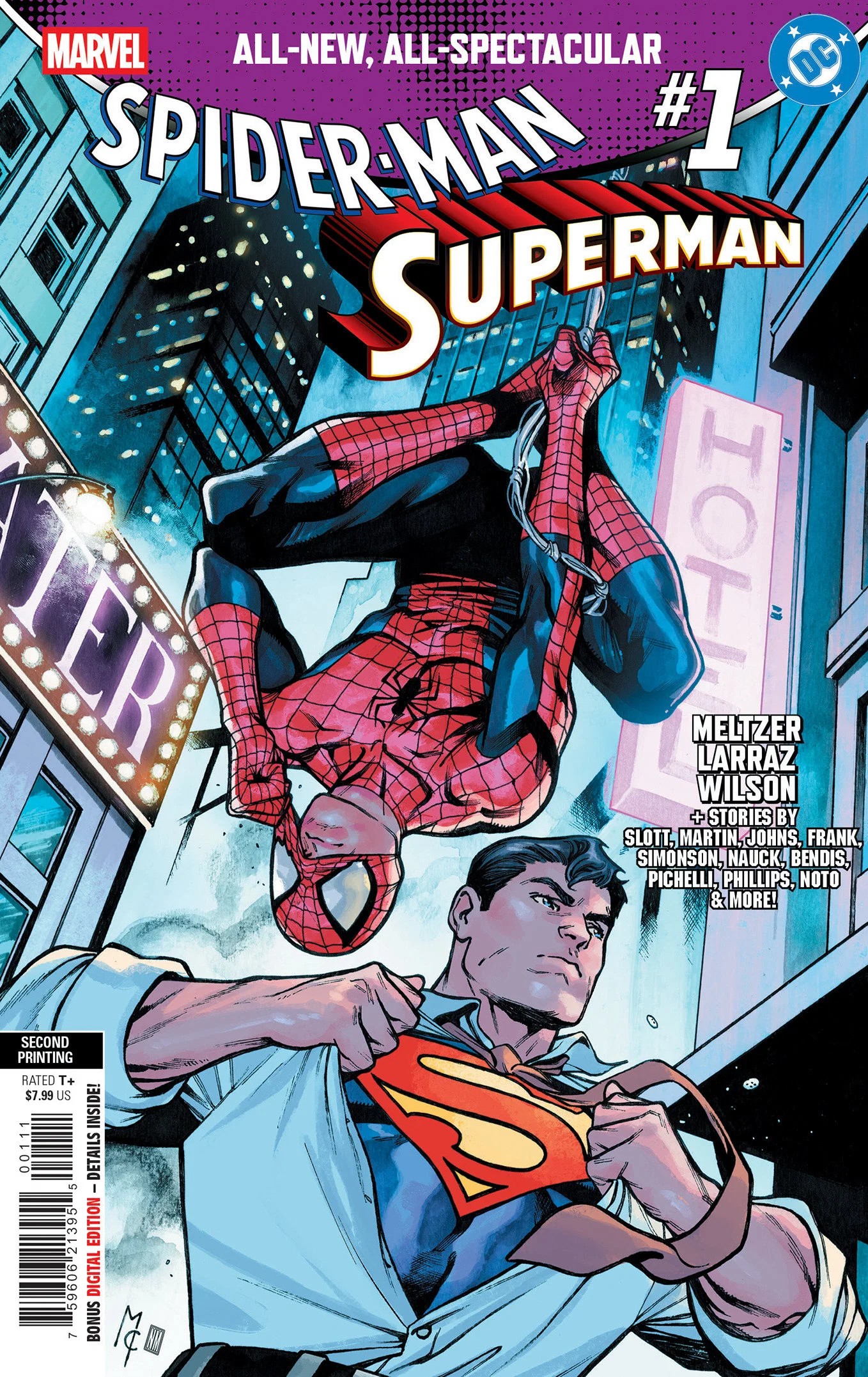 MARVEL/DC: SPIDER-MAN/SUPERMAN #1 MARTIN COCCOLO 2ND PRINTING VARIANT