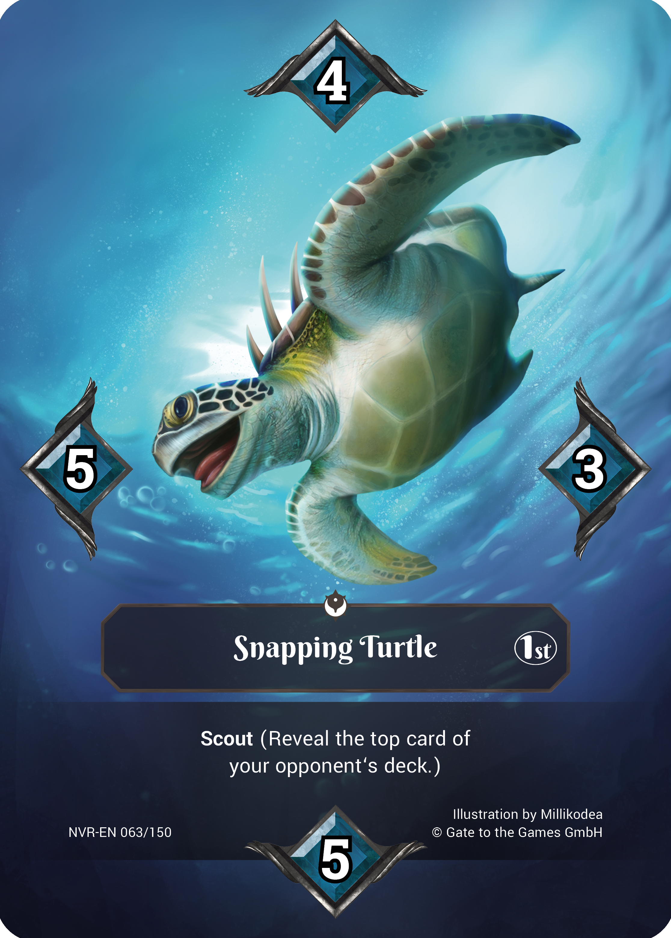 Snapping Turtle 063/150 Common  - Alpha 1. Edition EN
