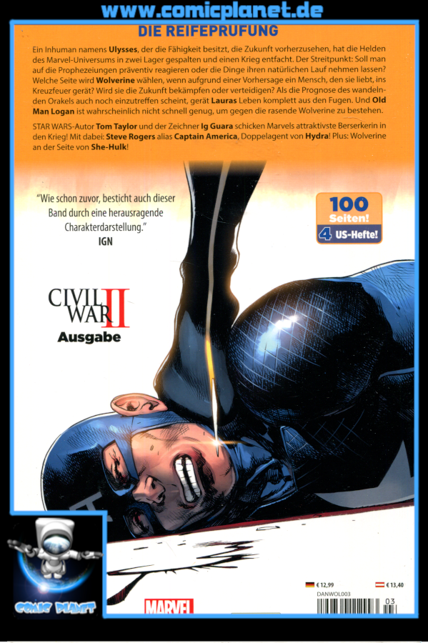 Wolverine Band 03: Wolverine vs. Logan - Civil War II Ausgabe