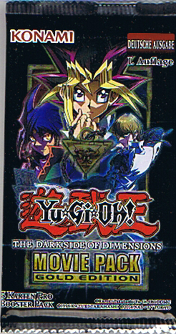 Yu-Gi-Oh! The Dark Side of Dimensions Movie Pack Gold Edition Booster deutsch