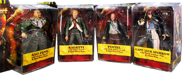 Action Figur Pirates of the Caribbean - At World's End - 4er Figuren Set