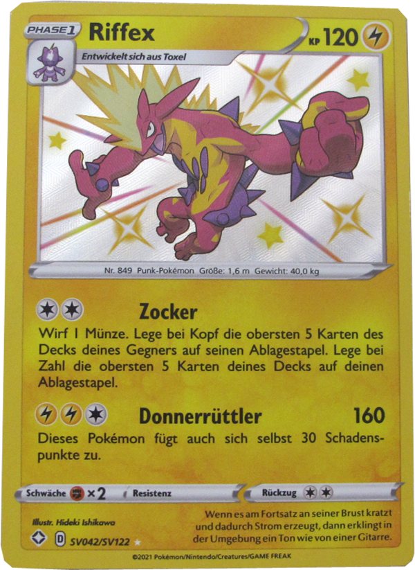 GLSS-SV042/SV122 Shiny Riffex Secret Rare Deutsch