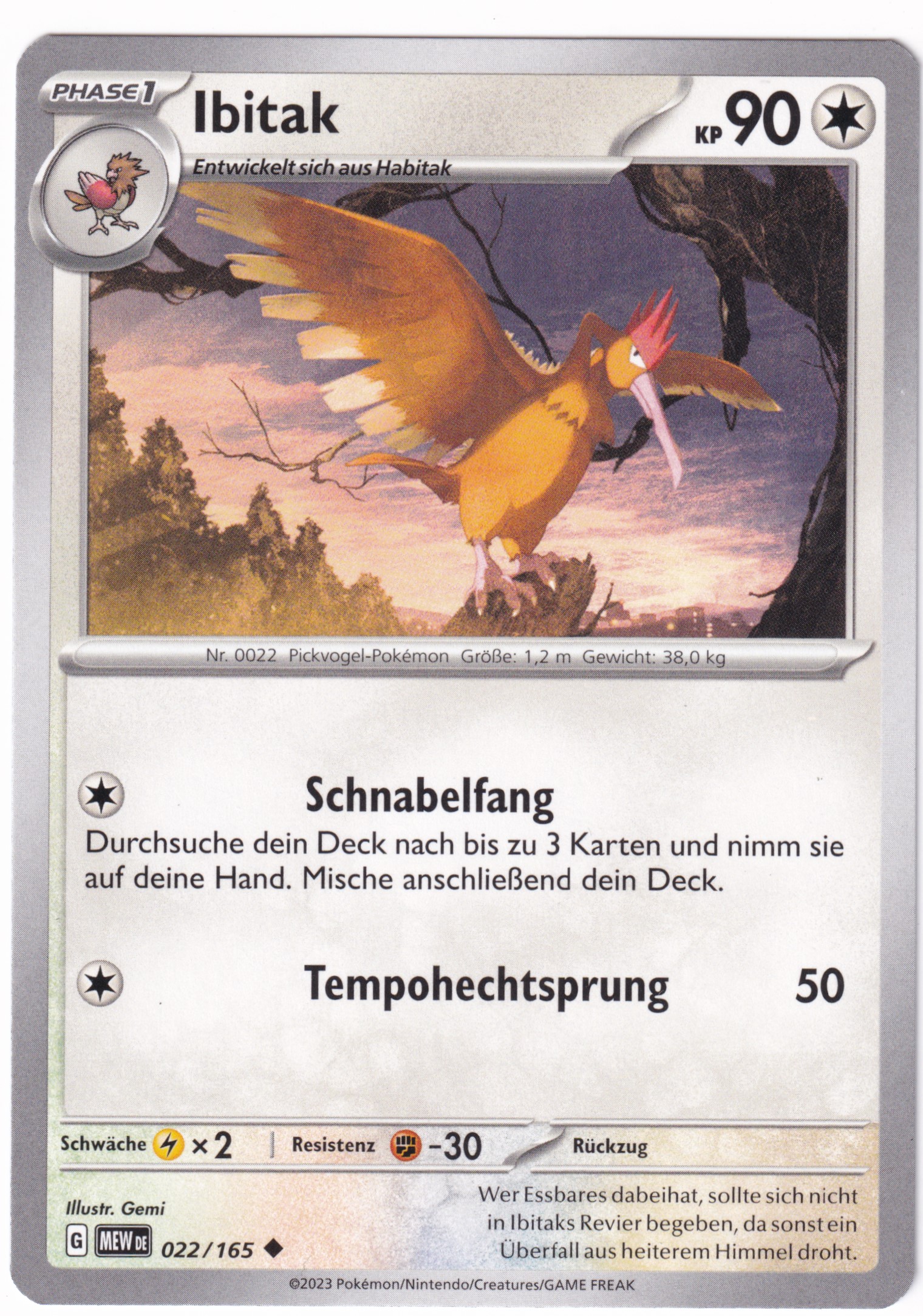 Ibitak 022/165 Uncommon - Karmesin & Purpur - 151 Deutsch