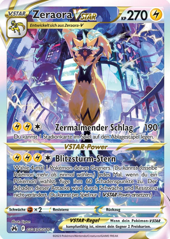 Zeraora-Vstar GG43/GG70 Galar-Gallerie  - Zenit der Könige Deutsch