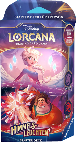 Disney Lorcana Himmels-Leuchten Starter Deck - Elsa & Ralph deutsch (Rubin & Amethyst)