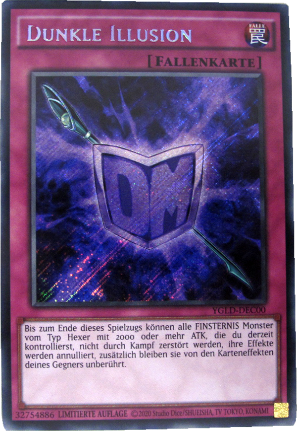 YGLD-DEC00 Dunkle Illusion Secret Rare deutsch