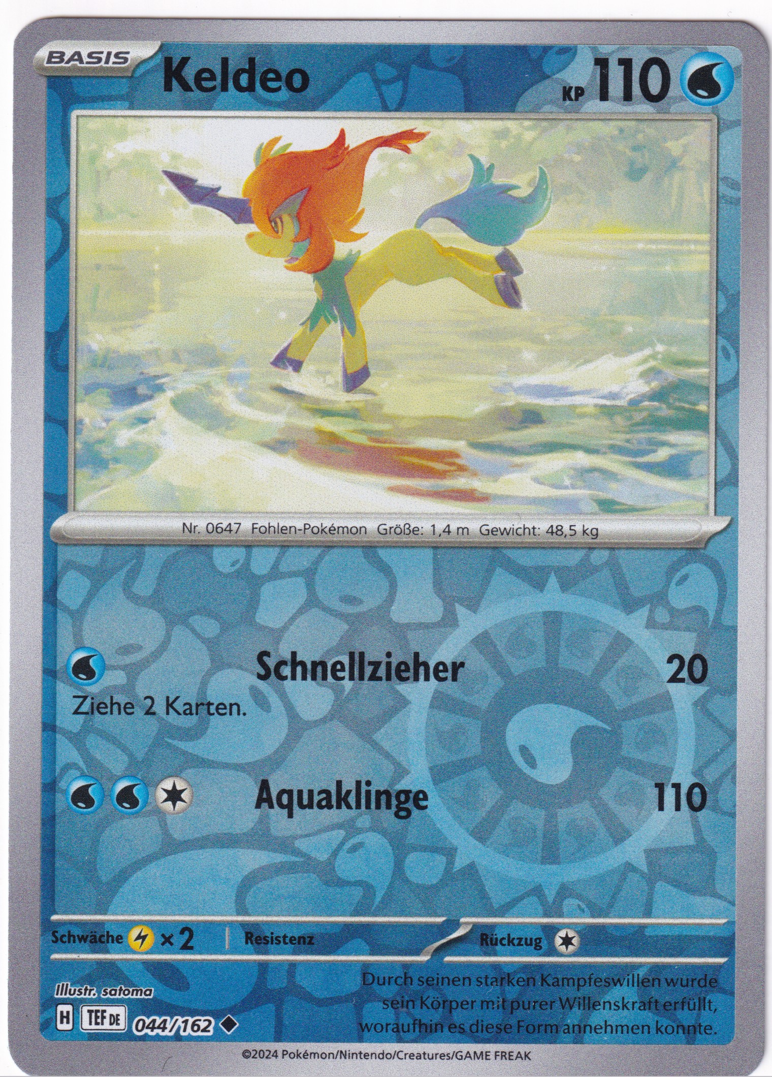 Keldeo 044/162 Uncommon Reverse Holo - Karmesin & Purpur - Gewalten der Zeit Deutsch