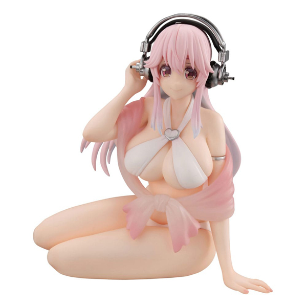 Figur - Super Sonico - Noodle Stopper Figure - Summer Memories (White Bikini Ver.)