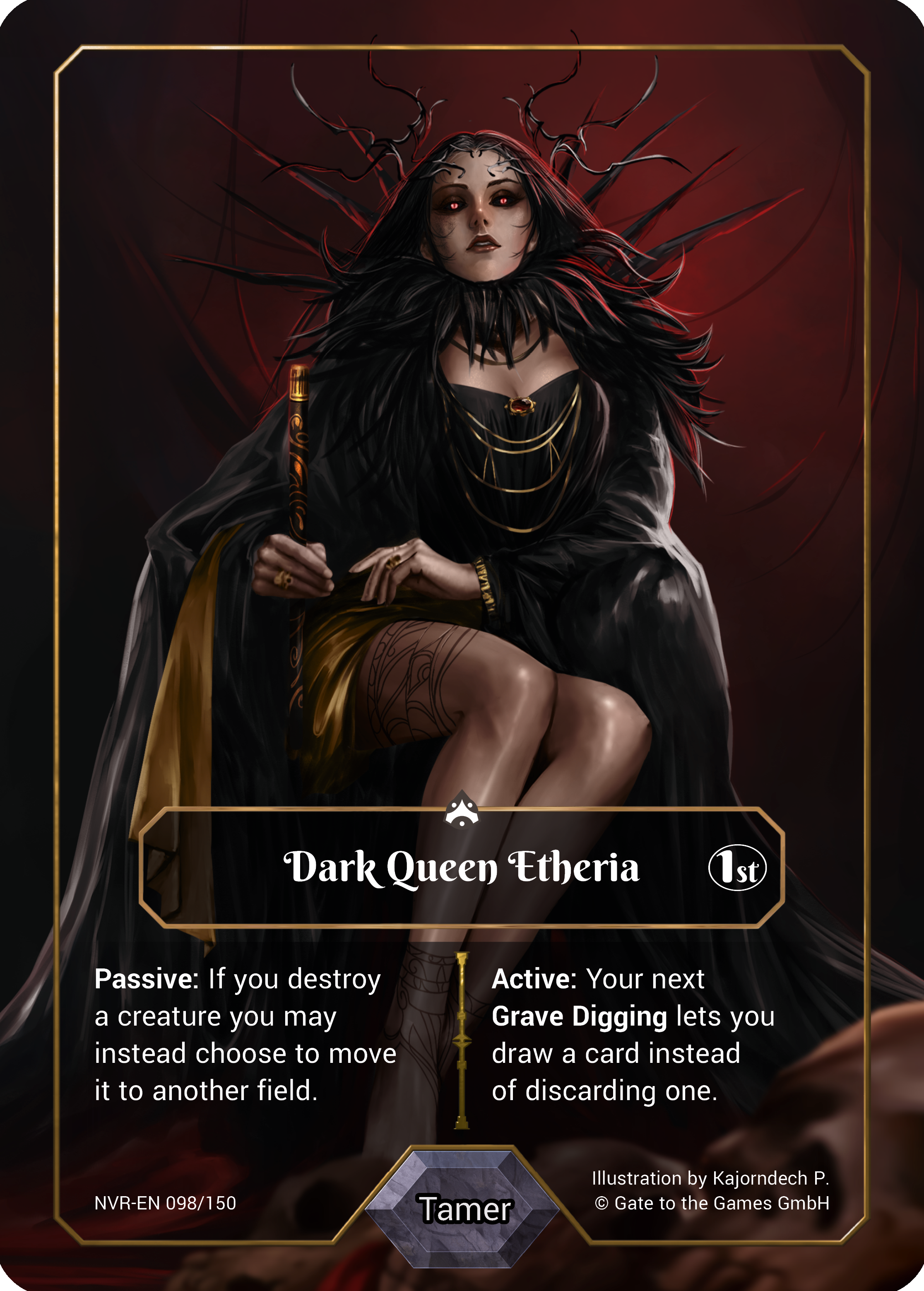Dark Queen Etheria 098/150 Legendary Ornament Foil - Alpha 1. Edition EN