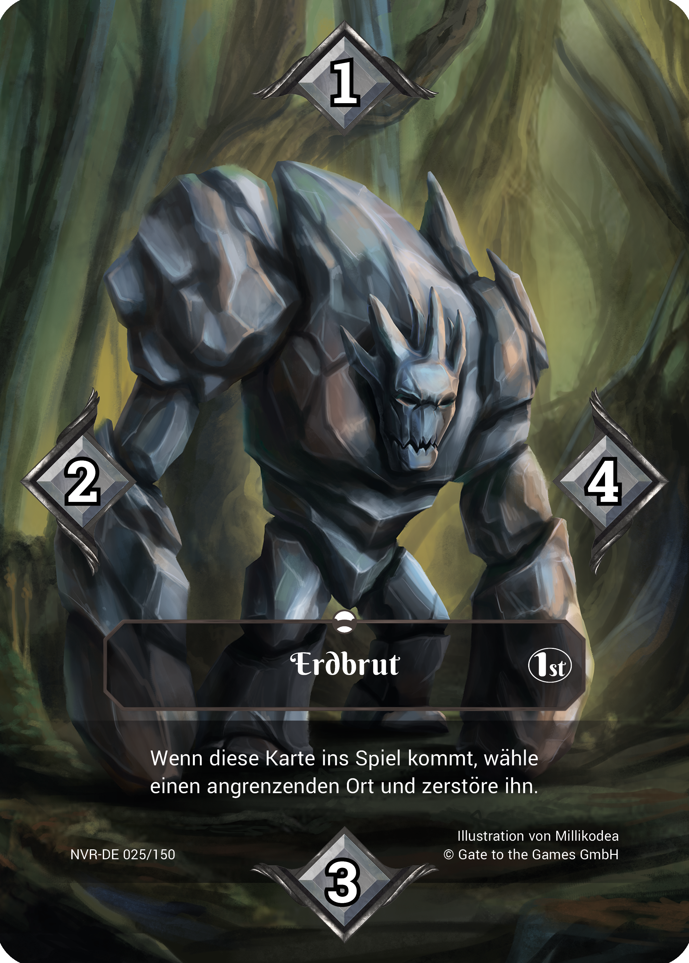 Erdbrut 025/150 Common  - Alpha 1. Edition DE