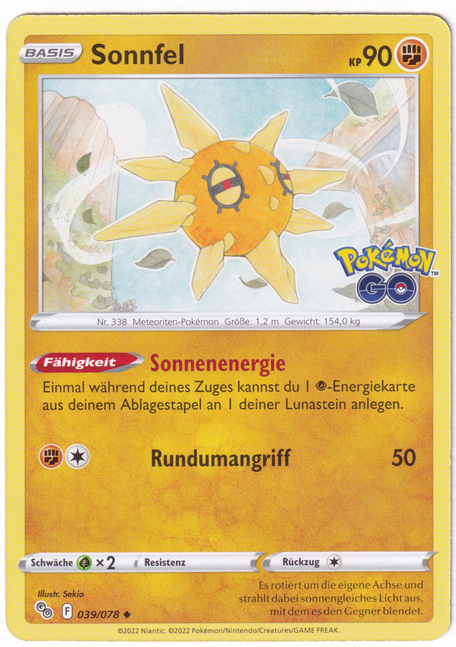 Sonnfel 039 /78 Uncommon - Pokemon Go Deutsch