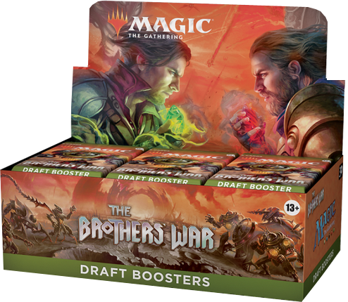 Magic The Brother's War Draft Booster Display englisch