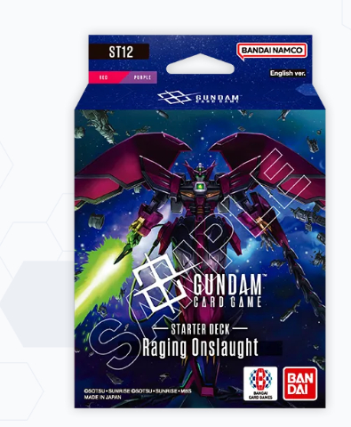 Gundam Card Game Starter Deck ST12 Raging Onslaugth englisch