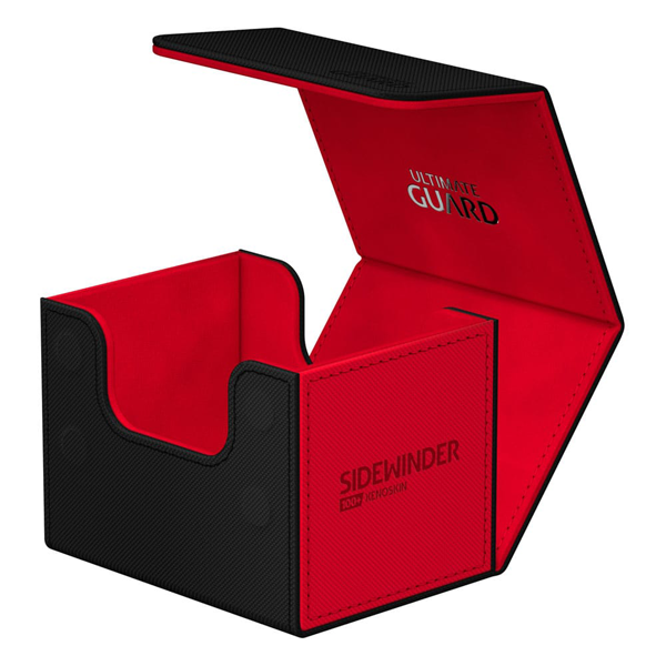 Ultimate Guard - Sidewinder Deck Box 100+ - Xenoskin Black/Red