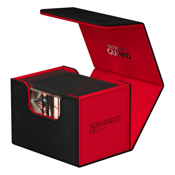 Ultimate Guard - Sidewinder Deck Box 100+ - Xenoskin Black/Red