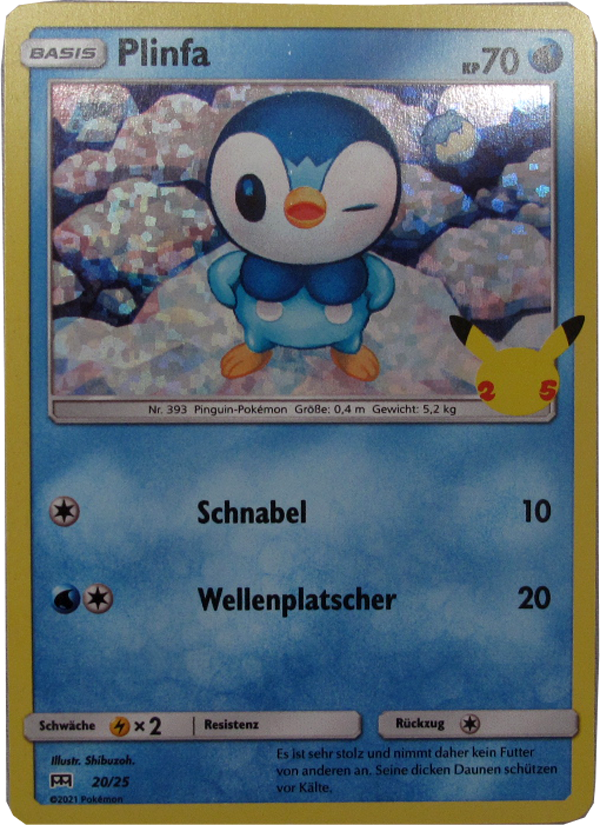 Pokemon MCD 20/25 Plinfa Foil Einzelkarte deutsch