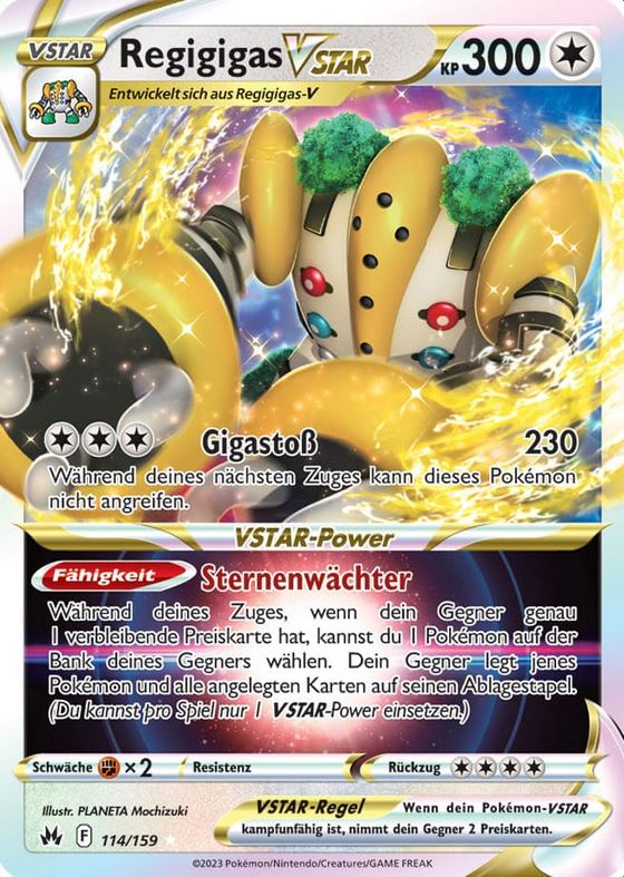 Regigigas-Vstar 114/159 Full Art - Zenit der Könige Deutsch