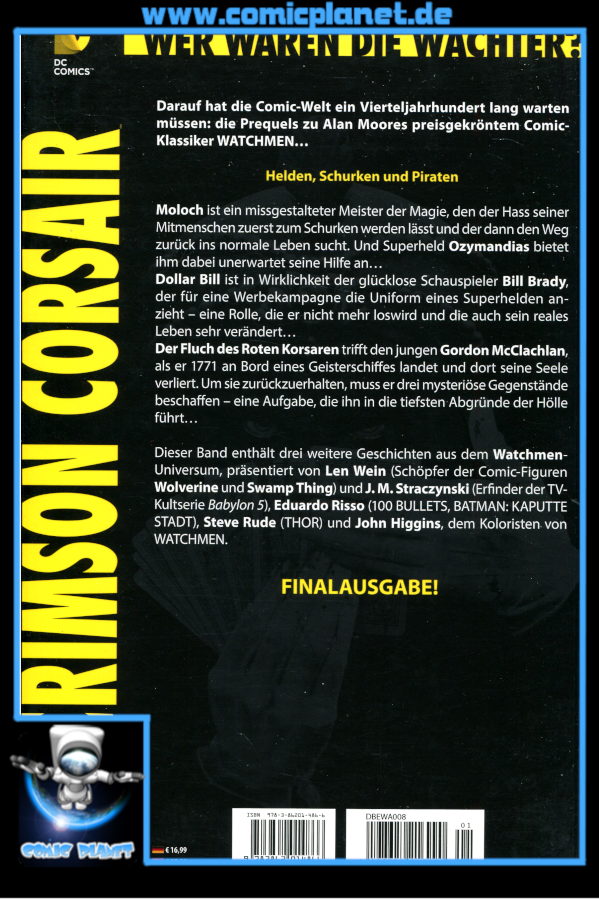 Before Watchmen: Crimson Corsair - Finalausgabe!