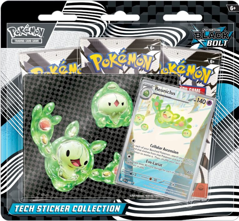 Pokemon Karmesin & Purpur schwarze Blitze (schwarz) Tech Sticker Kollektion Deutsch