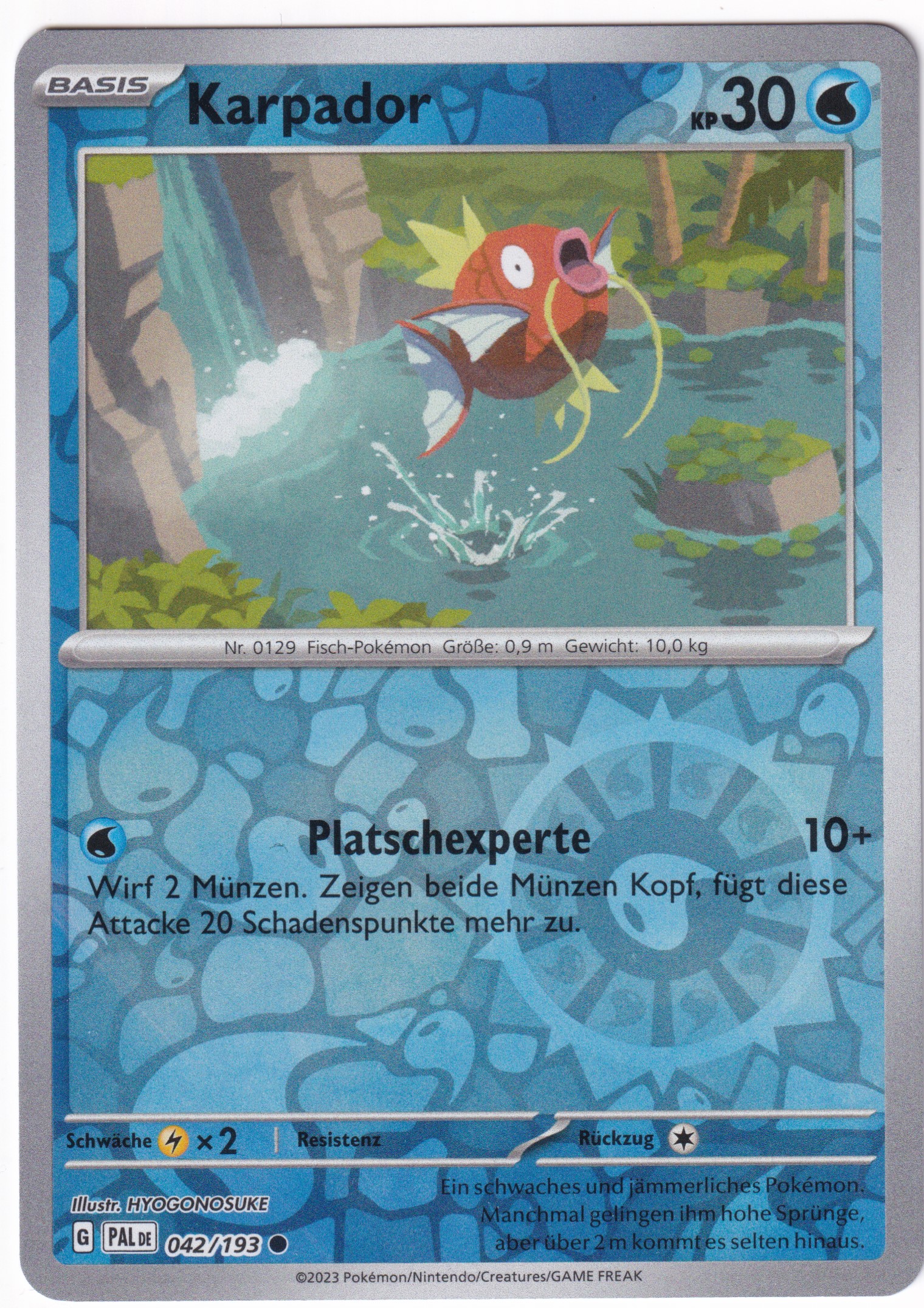 Karpador 042/193 Common Reverse Holo - Entwicklungen in Paldea Deutsch